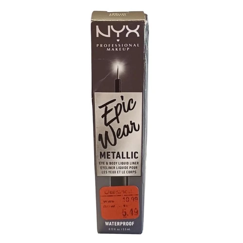 NYX Professional Makeup Epic Wear Metallic Liquid Liner, Gunmetal